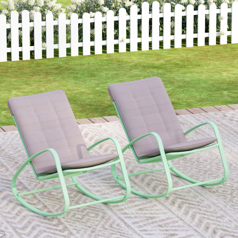 Metal Outdoor Chair, Green