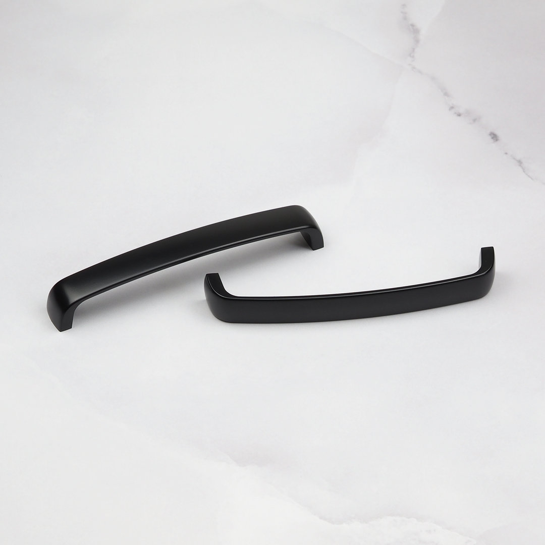 - 160mm Matt Black Cabinet Handle Curved Cupboard Door Drawer Pull Wardrobe Furniture Replacement Upcycle Dark Hardware - Image 5