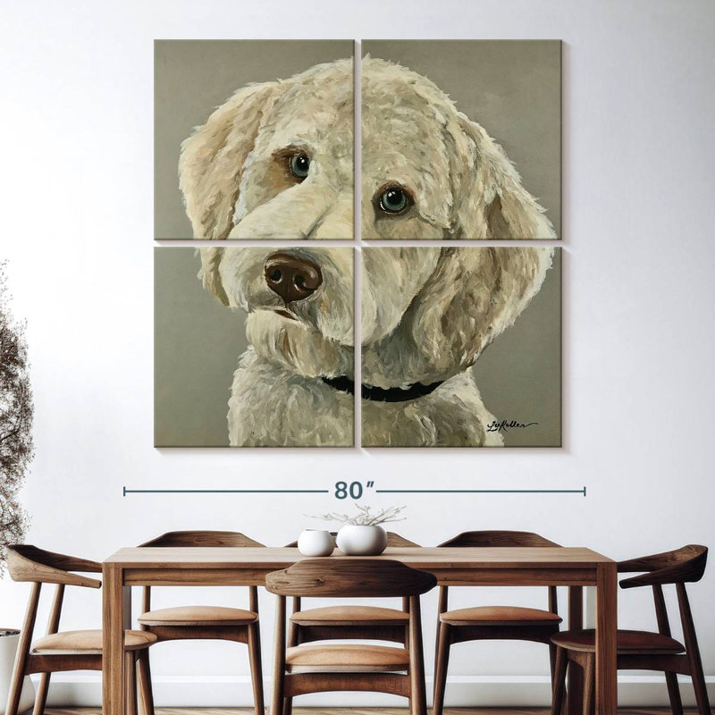 Brampt Goldendoodle On Gray