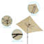 Parasol de marché rectangulaire lumineux 120 po x 84 po Mirela-829123283