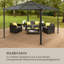 3m x 4m Metal Gazebo-69900695