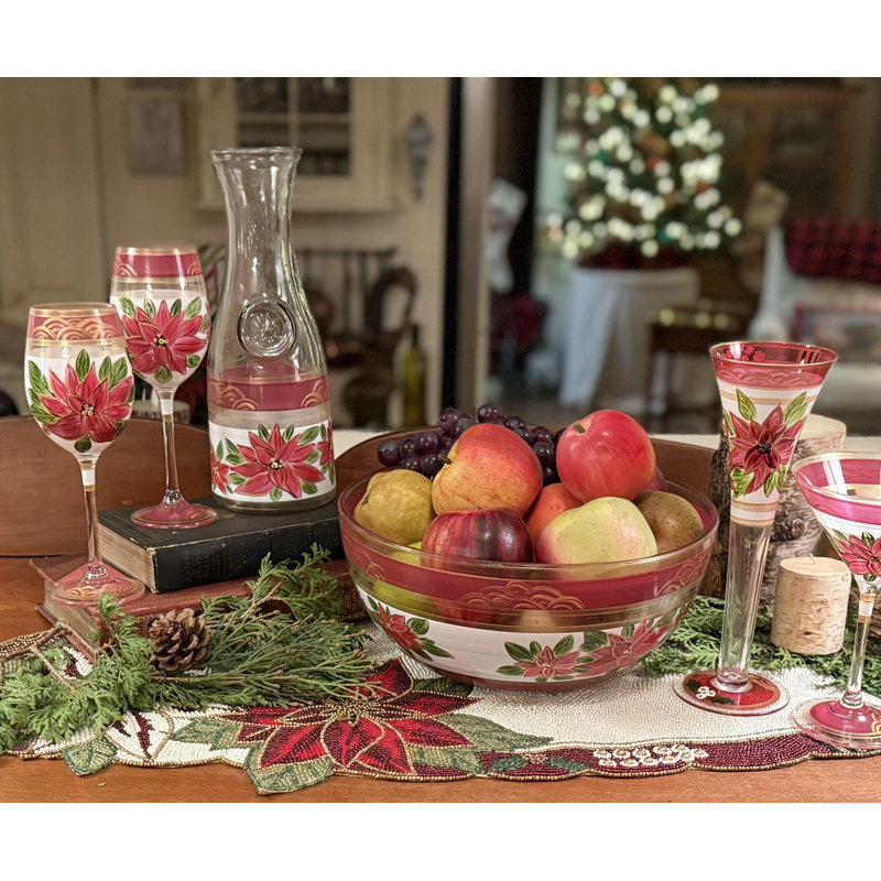 Bol de service Poinsettia, 11"