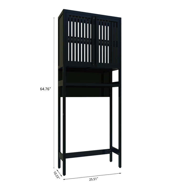 Rangement pour salle de bain Lowanna, Noir