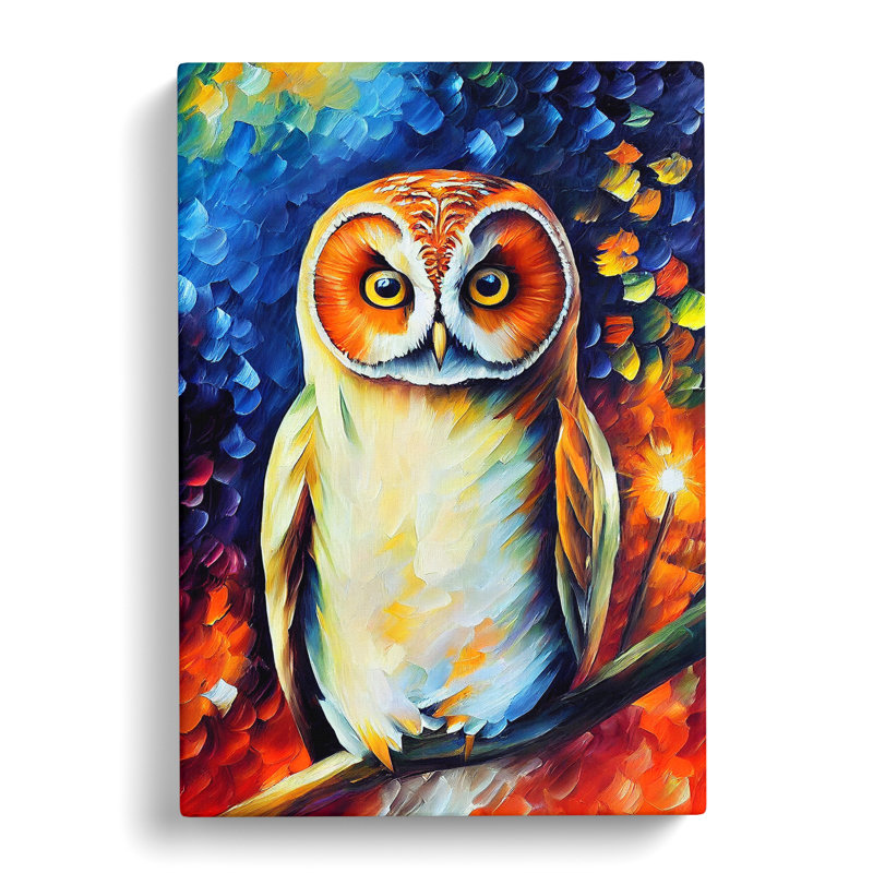 Portrait Of A Barn Owl No.7 - Wrapped Canvas, 60cm H x 40cm W x 3cm D