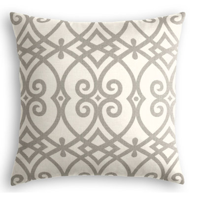 Scrolling Along Linen Square Pillow Cover & Insert