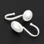 Anneaux de crochets de rideau de douche blancs, crochets décoratifs pour rideau de douche, anneaux de douche modernes antirouille et tringles à rideaux de salle de bain, lot de 12