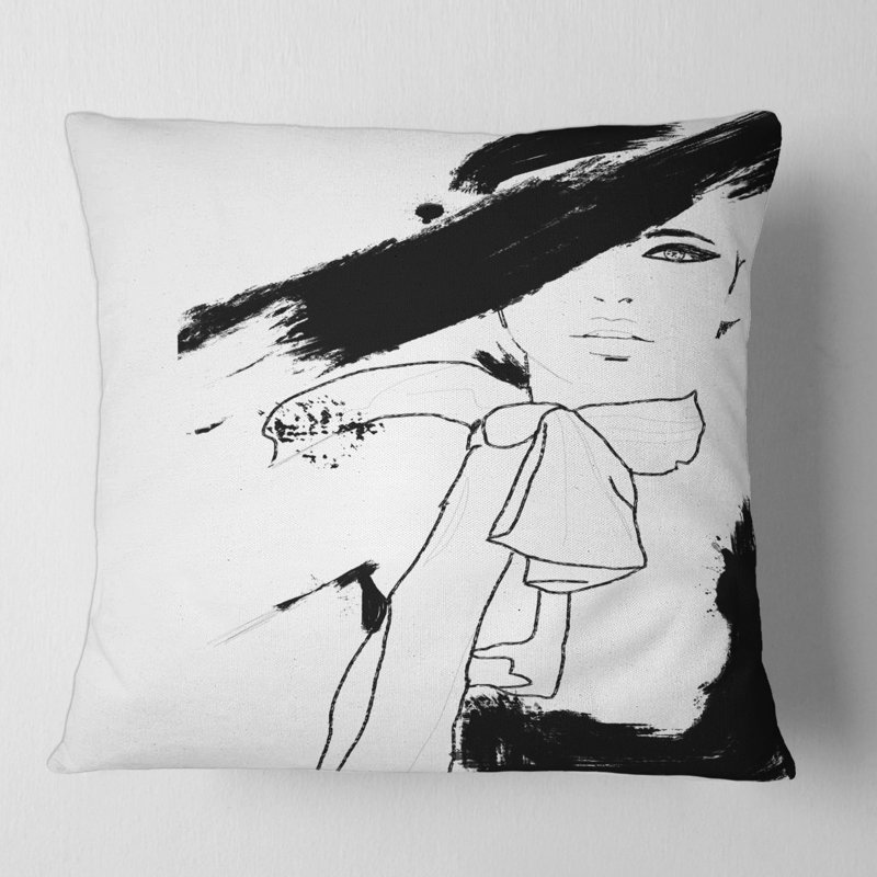 Magnifique housse de coussin et insert carré, 16" x 16"