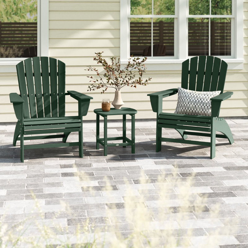 Ensemble Adirondack 3 pièces Nautical, Vert