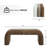 47" Boucle Upholstered Waterfall Bench -900397451