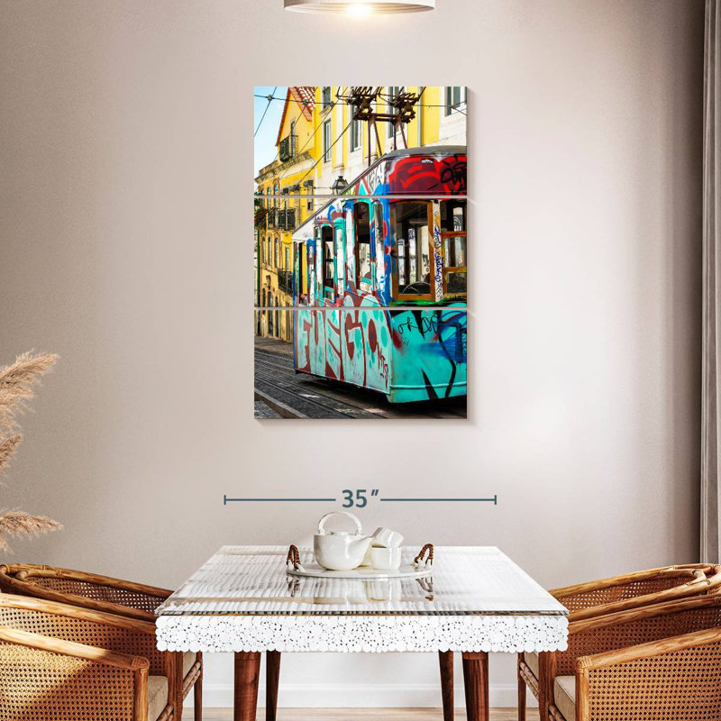 Mehar Graffiti Tramway Lisbon, 45" H x 28" W