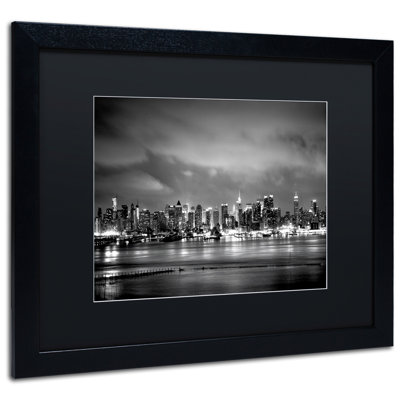 « new york horizon », reproduction de photo sur toile encadrée