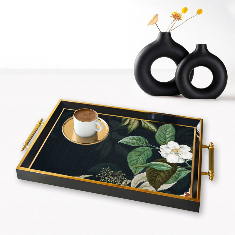 Élégant plateau en verre de 19,7 po x 11,4 po x 1,4 po | Fabrication 100% verre durable | Facile à nettoyer avec un chiffon humide | Idéal pour le service, la présentation décorative et l'organisation | Ajout élégant à la décoration intérieure
