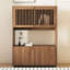 Armoire de rangement 34,84 "avec rangement à quatre portes pour le salon