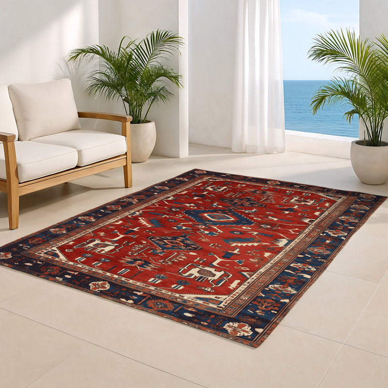 Tapis turc intérieur et extérieur brun, Rectangle 4pi x 6 pi