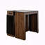 Table de salle à manger extensible avec prise intégrée, 5 panneaux d'extension et rangement-38915487