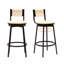 Charming Metal Frame Bar Stools with Exquisite Paper Rope Seats for Kitchen-942130006