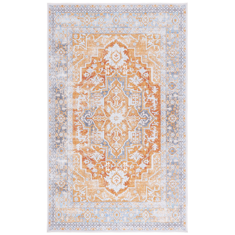 Shealin Machine Washable Performance Oriental Rug, Rectangle 4' x 6'