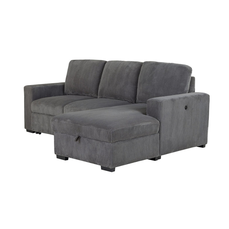 Canapé-lit modulaire en U gris U2660