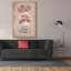 «Epic Graffiti» «Vintage Flowers Pink» par Art Licensing Studio, art mural sur toile, 40 po x 60 po