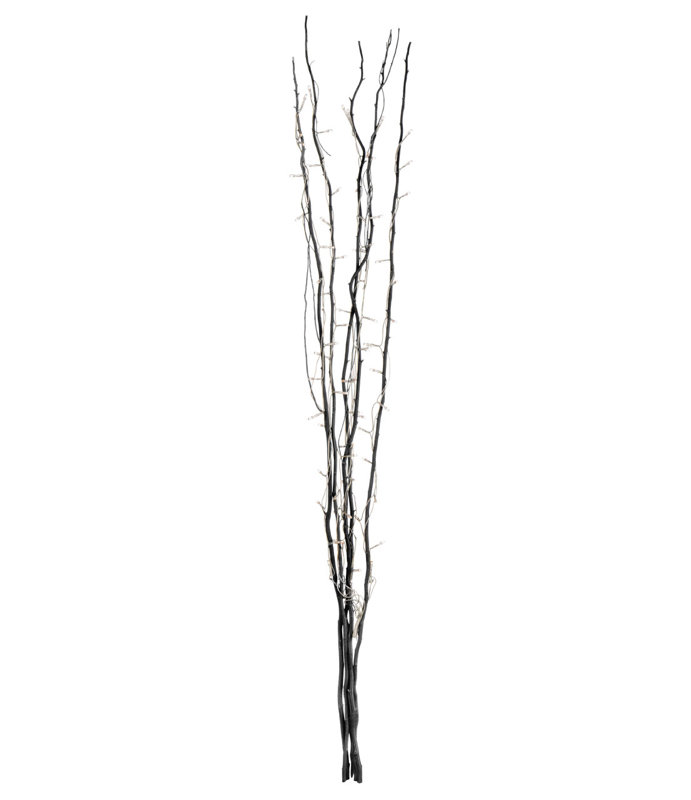 Olga 120cm Traditional Floor Lamp, Black