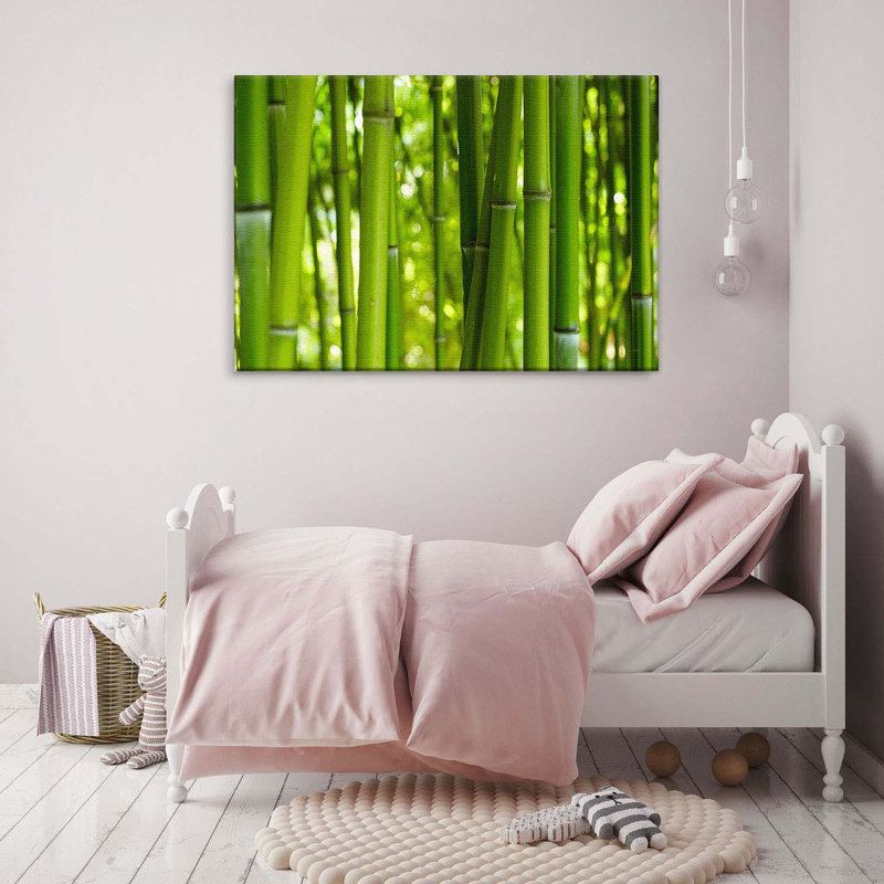 Bamboo 1 Piece Wrapped Canvas Wall Art, 100cm H x 150cm W x 2cm D