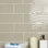 Carrelage mural de cuisine et de salle de bain décoratif à bord droit en verre texturé 4 po x 12 po Pacific