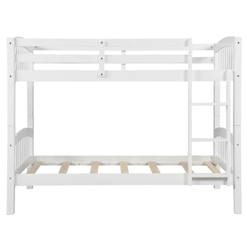 Sonia Solid Wood Standard Bunk Bed by Harriet Bee, White