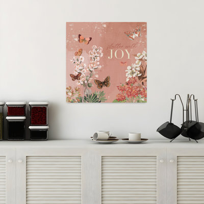Flutter et fleur contemporain III avec art botanique animal