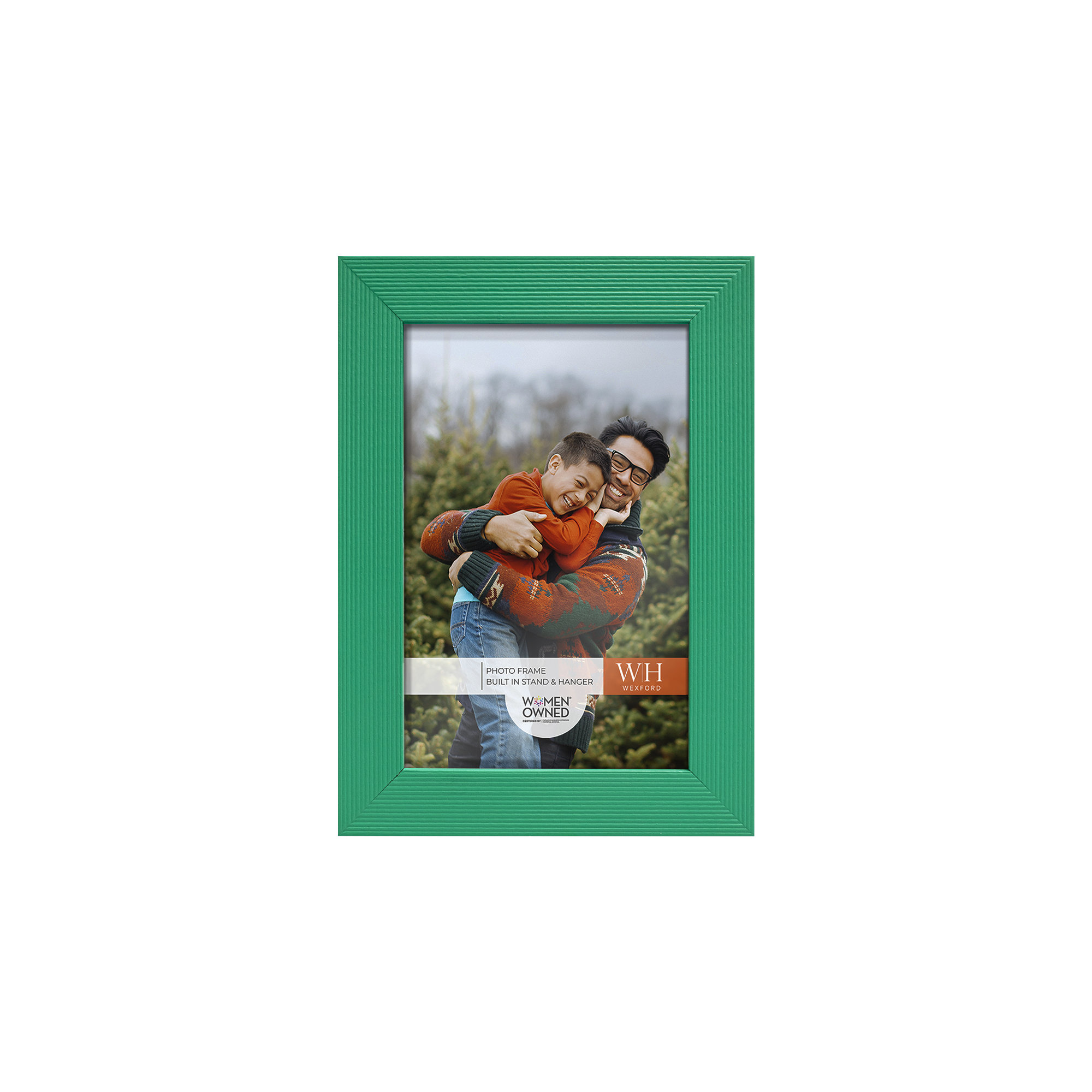 Apolline Wood Picture Frame, 3" x 5", Emerald Green