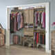 84" W - 120" W Closet System with Doors, Drawers and Shoe Shelves