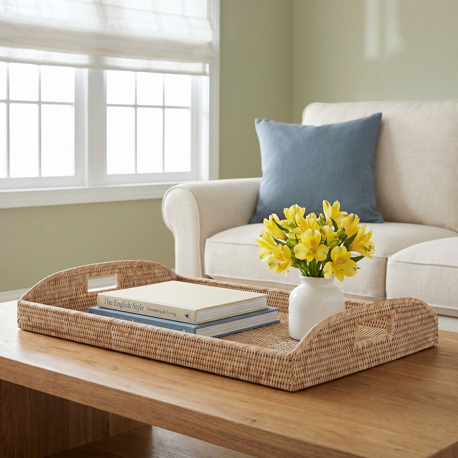 Massey Rattan Decorative Tray