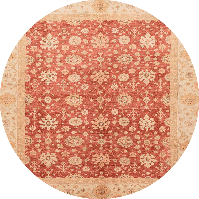Abstract Indoor Rug, Round 6'