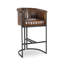 Seville Top Grain Leather Stool-1472721864