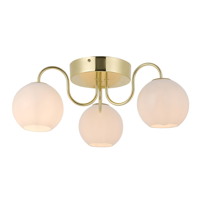 Franca Glass Semi Flush Mount