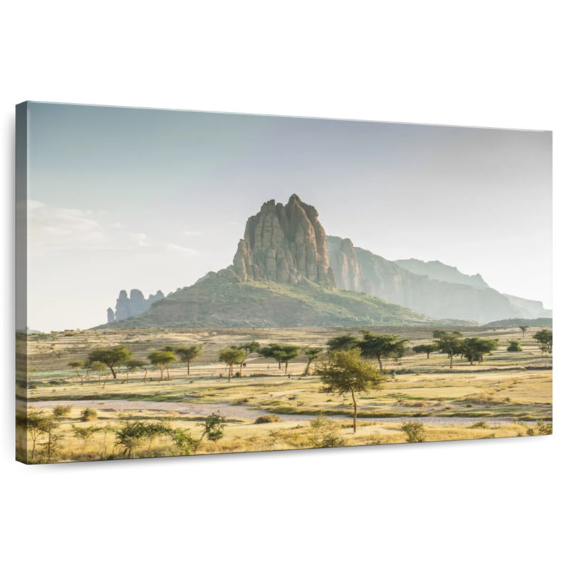 Paysage de montagne éthiopien, H 32 po x l 48 po