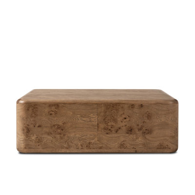 Talessi Square Coffee Table-Wheat Medium Burl Oak