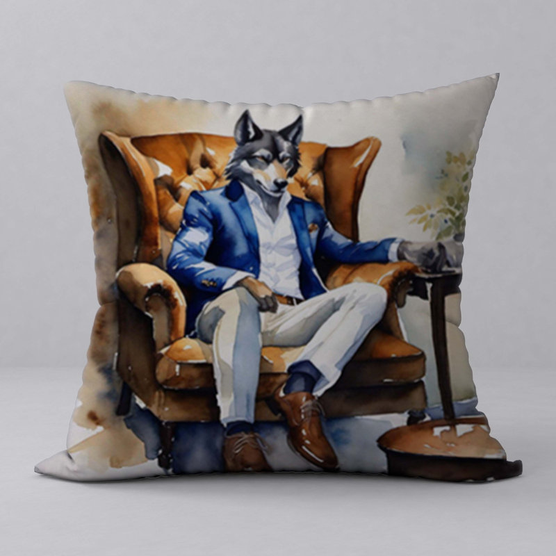 Abstract Reversible Throw Pillow