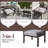 Set Of 2 All-Weather 26” Width Metal Ottomans, Khaki Frame With Gray Cushions-1547908823-1547908821
