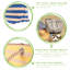 Large Striped Canvas Tote Beach Bag - 55cm x 36cm-86609270