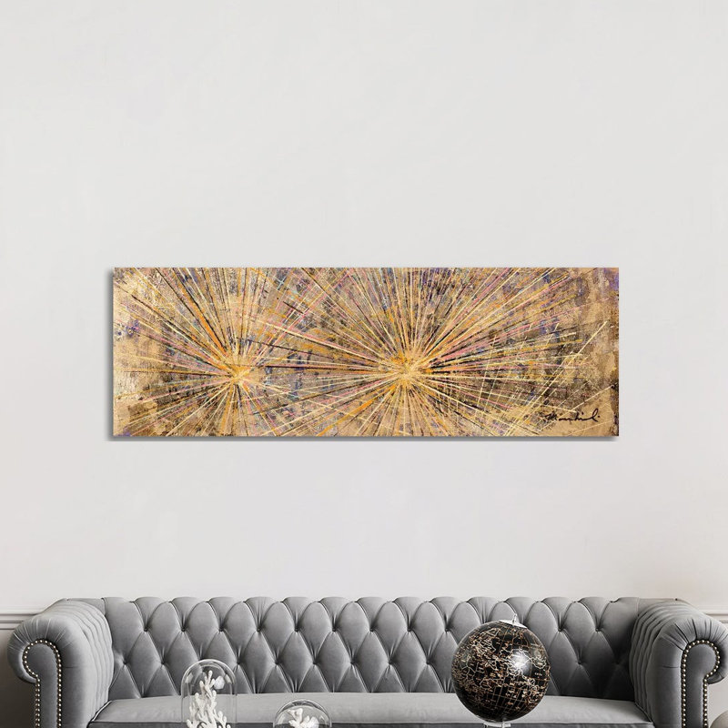 Silver Cholla - Panoramic Painting on Canvas, Wrapped Canvas, 121.92 cm H x 40.64 cm W x 3.175 cm D