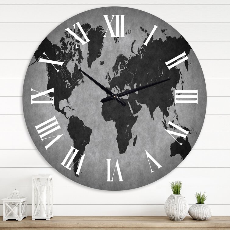Bless international Ancient Map Of The World IX - Vintage Wall Clock - Wayfair  Canada
