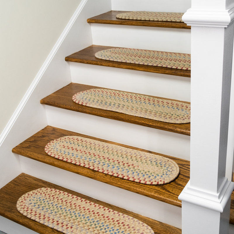 Tapis d'escalier en laine Aiden-Jay Premier, Naturel