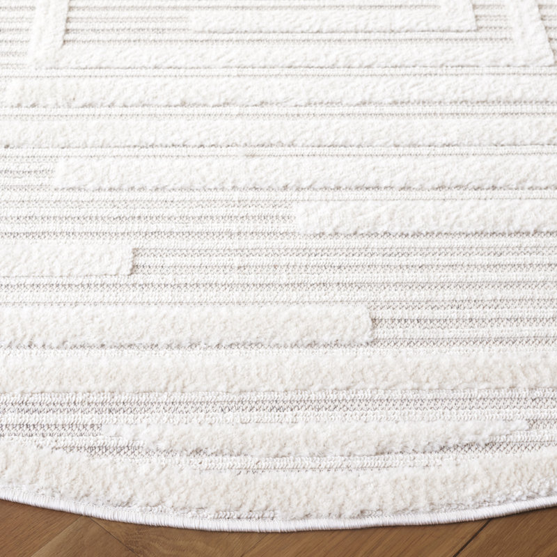 Mahisha Performance Abstract Rug, Round 6'7"