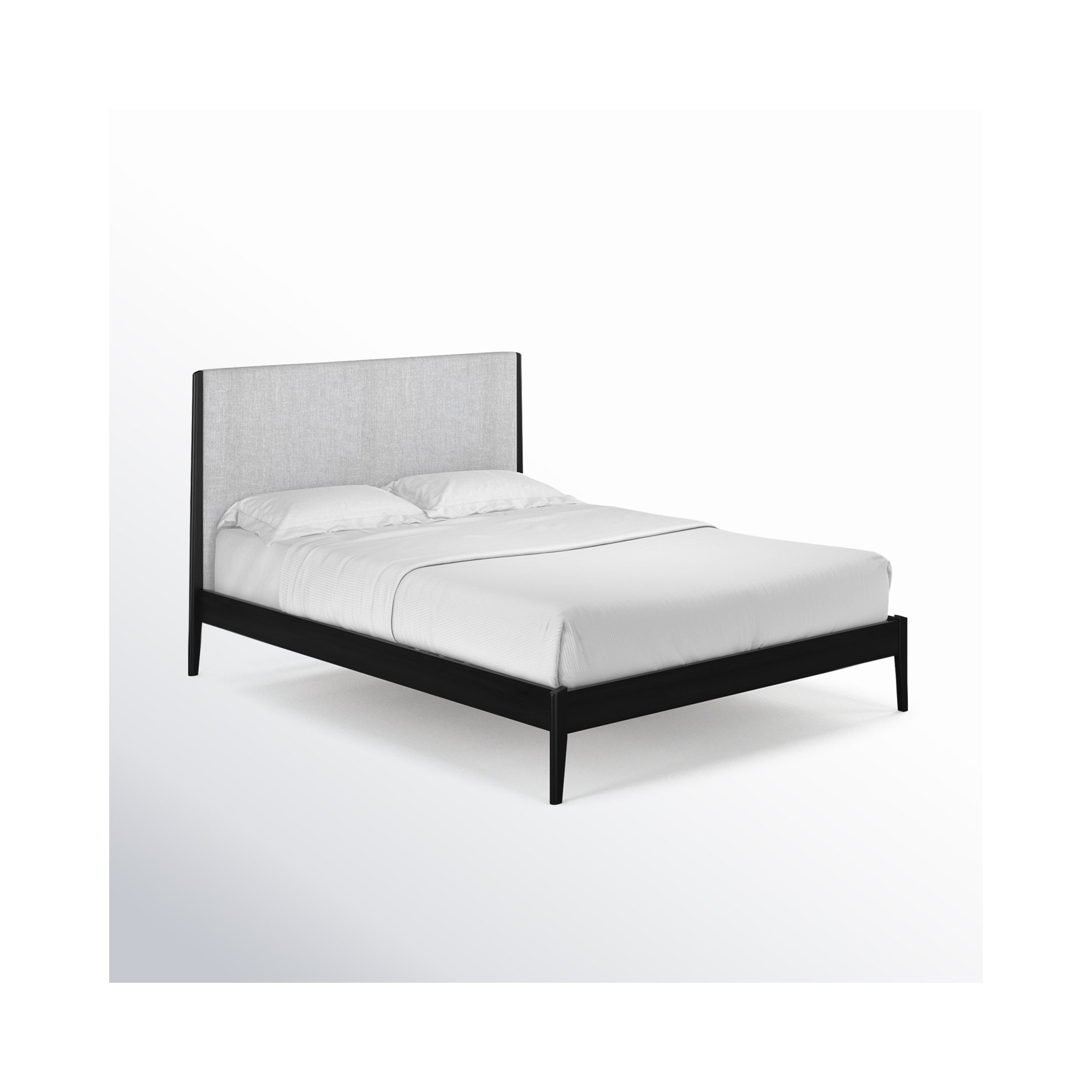 Javi Upholstered Bed, Full, Black
