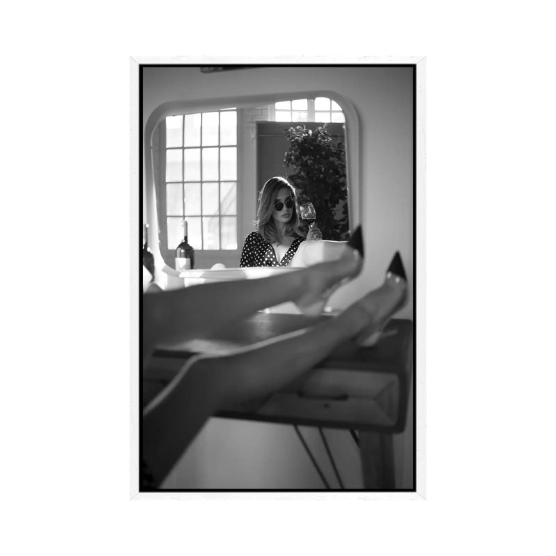Legs by Yura Ashi - Print on Canvas, White Framed, 66.04cm H x 45.72cm W x 3.81cm D