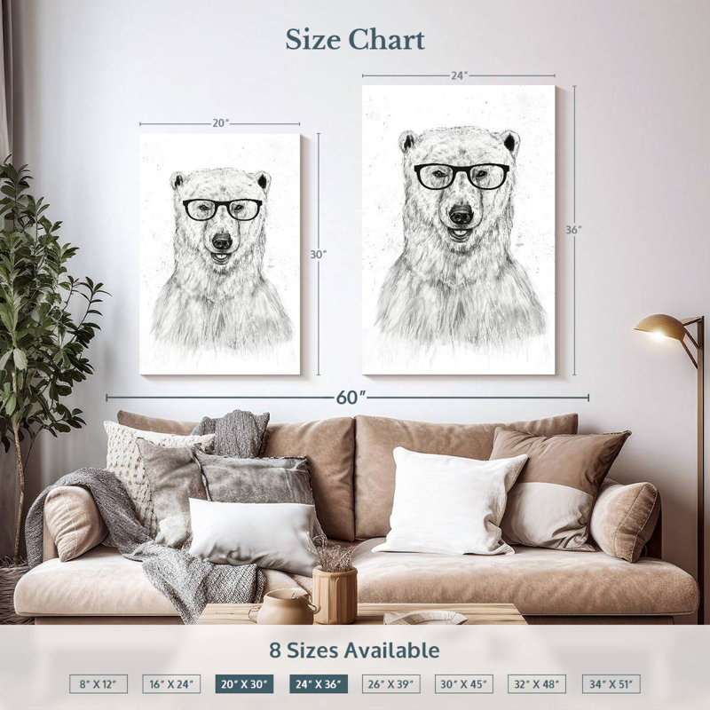 Brampt Geek Bear, 36" H x 24" W
