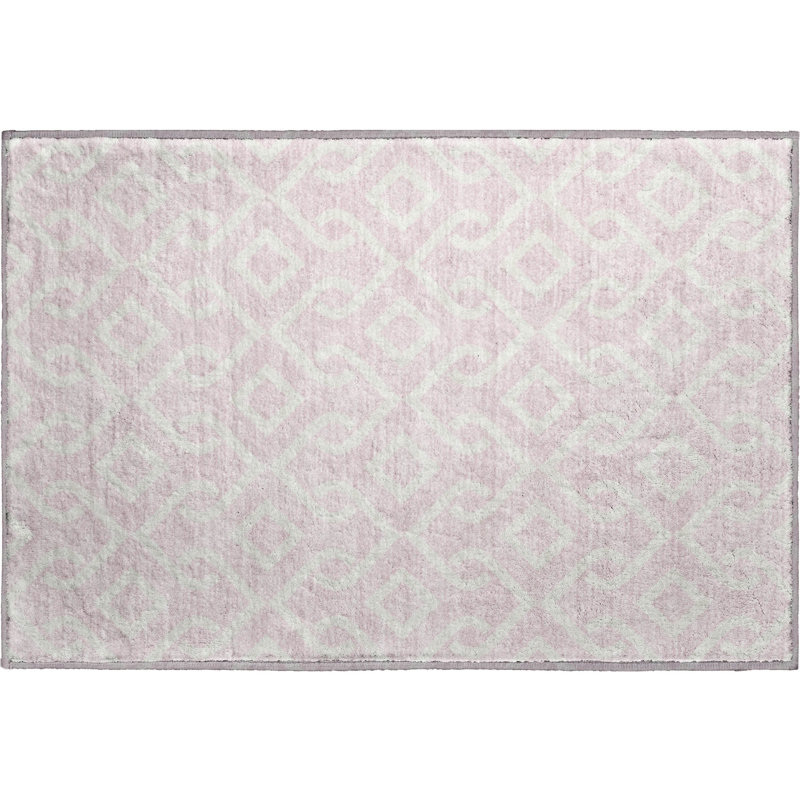 Premium Machine Washable Cerrito Pink Rug, Rectangle 1'8" x 2'6"