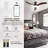 52 Inch Modern Ceiling Fan With 3 Color Dimmable Solid Wood  Blades Remote Control Reversible DC Motor For Bedroom