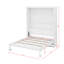 Lit escamotable double avec tablettes