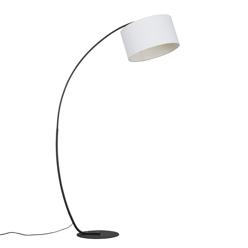 153.5cm Black Arched Floor Lamp